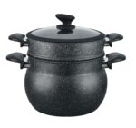 Cheffinger Couscous pannenset 3 st. ca. 12 L stomer Ø 26 CF-COUS12 Cheffinger - Afbeelding 3