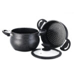 Cheffinger Couscous pannenset 3 st. ca. 12 L stomer Ø 26 CF-COUS12 Cheffinger - Afbeelding 2