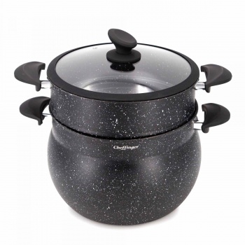 Cheffinger Couscous pannenset 3 st. ca. 12 L stomer Ø 26 CF-COUS12 Cheffinger