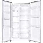 NIEUW!! Fitelli Amerikaanse koelkast Zilver grijs 90cm breed - Afbeelding 3