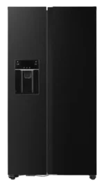 NIEUW!! Fitelli Amerikaanse koelkast zwart 90 cm breed met ijs en waterdispenser