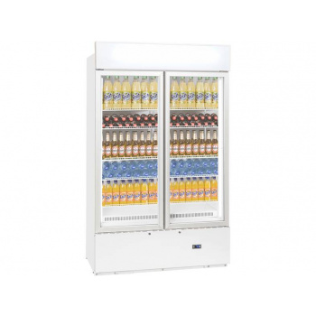 Exquisit CD 1010 FN Flessenkoelers/glazen deur/Horeca 120cm breed - 960L - 0-10°C - Deurslot - Reclame Display - Flessenkoeler / Exquisit