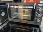 Mini Oven van 48 Liter  en ingebouwde Timer - Binnenverlichting - Elektrisch - Deuren van Dubbelglas - 100-230° - 2000W - 5 Soorten Verwarming - Mini Oven met Roterend Spit - Pizza Oven - Zwart - Afbeelding 2