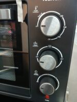 Mini Oven van 48 Liter  en ingebouwde Timer - Binnenverlichting - Elektrisch - Deuren van Dubbelglas - 100-230° - 2000W - 5 Soorten Verwarming - Mini Oven met Roterend Spit - Pizza Oven - Zwart - Afbeelding 5