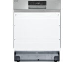 SHARP QW-NA25S44BI-DE Semi inbouw vaatwasser half geïntegreerd
