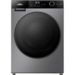 Everglades EVWM91412AG Zuinige Wasmachine - 9KG - A Klasse - Stoomfuncties/Allergie Gratis bezorgen+ - Koolborstelloze Motor - Zeer Stil 72dB - Titanium Grijs - 5 Jaar Garantie