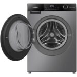 Everglades EVWM91412AG Zuinige Wasmachine - 9KG - A Klasse - Stoomfuncties/Allergie Gratis bezorgen+ - Koolborstelloze Motor - Zeer Stil 72dB - Titanium Grijs - 5 Jaar Garantie - Afbeelding 2