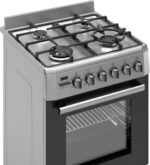 Wiggo - WO-E639R(XX) - Vrijstaand - Gasfornuis - Wok - 60 cm - 66 Liter - 4 pitten - Energieklasse B - 5 jaar garantie - Rvs - Afbeelding 3