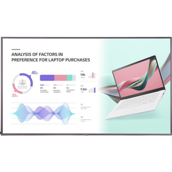 LG 75UH5J-M Digitale signage flatscreen 190,5 cm (75") LCD Wifi 500 cd/m² 4K Ultra HD Zwart WebOS 24/7