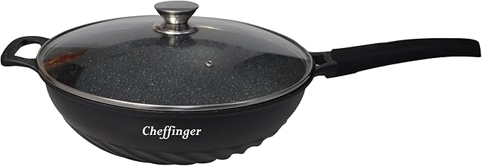 61XxCiOqjOL._AC_SX679_ Cheffinger wokpan 32 cm - Afbeelding 1