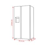 Hisense RS5P535NTCE Side-By-Side Amerikaanse Koelkast - Afbeelding 5
