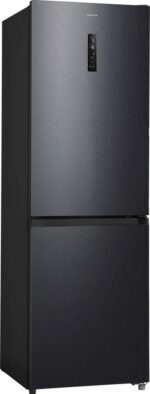 Elektronica Keukenapparaten Koelen & Vriezen Koelkasten Koel/vriescombinaties Inventum KV1850B No Frost energiezuinige koel-vriescombinatie - 185 cm hoog - 338 liter - Zeer stil: 35 dB - Superkoelen - Supervriezen - Energielabel C - Vrijstaand - Zwart - Afbeelding 2
