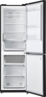 Elektronica Keukenapparaten Koelen & Vriezen Koelkasten Koel/vriescombinaties Inventum KV1850B No Frost energiezuinige koel-vriescombinatie - 185 cm hoog - 338 liter - Zeer stil: 35 dB - Superkoelen - Supervriezen - Energielabel C - Vrijstaand - Zwart - Afbeelding 3