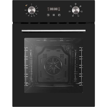 PKM EBO6-45 Inbouwoven, 50 liter, 45 cm inbouwbreedte, boven- en onderwarmte, grill, hete lucht, met display en timer, energie-efficiëntieklasse A