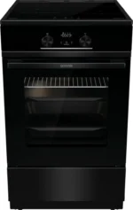 Gorenje GEIT5C60BPG, Vrijstaand Inductie fornuis, Zwart, Draaiknop, Touch, Zwart, Front / Top front, Glas