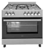 Wiggo WO-E906B(XX) gas fornuis met 5 branders, rvs