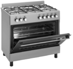Wiggo WO-E906B(XX) gas fornuis met 5 branders, rvs - Afbeelding 2
