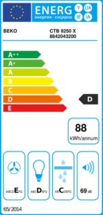 Beko CTB 9250 X - Afzuigkap - Inbouw - RVS - Afbeelding 4