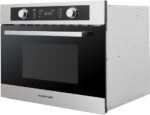 Inventum IMC6044RK - Inbouw combi-oven - Hetelucht - Magnetron - Grill - 44 liter - 45 cm hoog - Tot 230 graden - RVS/Zwart - Afbeelding 6