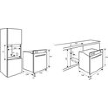 Inventum IMC6044RK - Inbouw combi-oven - Hetelucht - Magnetron - Grill - 44 liter - 45 cm hoog - Tot 230 graden - RVS/Zwart - Afbeelding 5