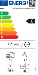 Beko BDFN26640WC - CornerIntense® - Vrijstaande Vaatwasser - Afbeelding 5