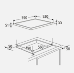PKM IF4-S Inbouw Inductiekookplaat - Zwart - Afbeelding 2