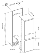 INVENTUM IKV1947S Inbouw koel-vriescombinatie - Inbouw - Breedte 690 mm - Hoogte 1935 mm - 257 l - Afbeelding 5