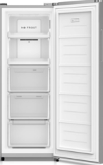 Geratek Belmont GS2311S_EXKL vrijstaande vriezer, zilver, 143 cm, vorstvrij - Afbeelding 2