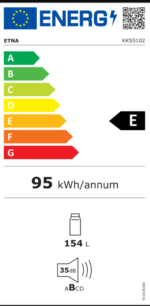 ETNA KKS5102 - Inbouw sleepdeur koelkast - 102cm - SuperCool - Elektronische thermostaat - 154 liter - LED temperatuur indicatiemeter - Afbeelding 6